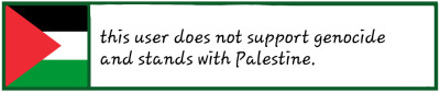 this user does not support genocide and stands with palestine